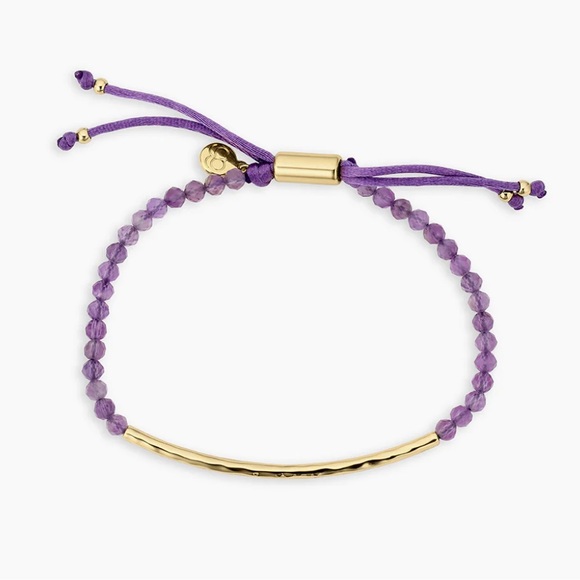 Gorjana Power Gemstone Amethyst and Gold Bracelet - Picture 1 of 6